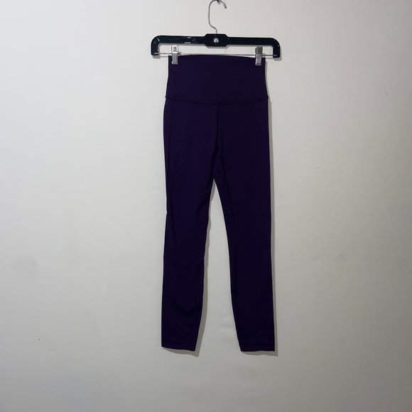 lululemon athletica Pants - Lululemon Purple Mid Rise Full Length Leggings - Size 2